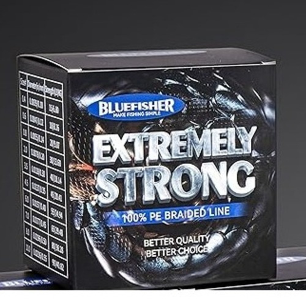 Bluefisher Extremely Strong PE Braided Fishing Line White 32 Yds,35LB New open B